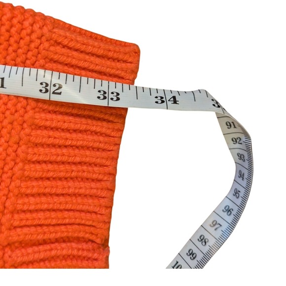 Banana Republic Coral Chunky Knit Sweater Womens XL Crewneck Cotton Blend - Picture 6 of 8